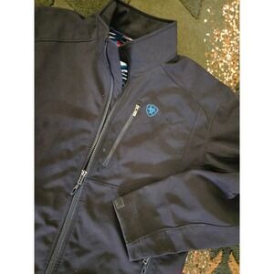 Ariat Mens Chimayo Collection Centinela Softshell Jacket Black Fleece Lined M